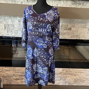 Title Nine Dream Floral A Line Dress size Large